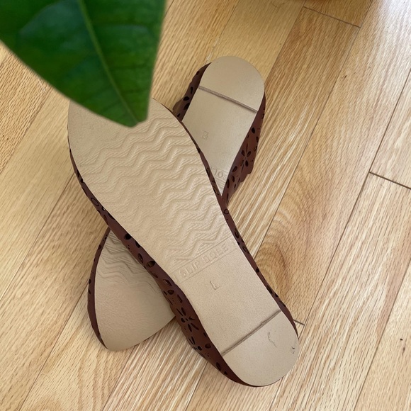 BNWT khussa 💯 leather handmade brown flats jutti - Picture 5 of 7